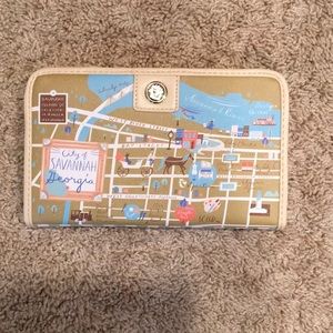 Savannah GA Map Snap Wallet